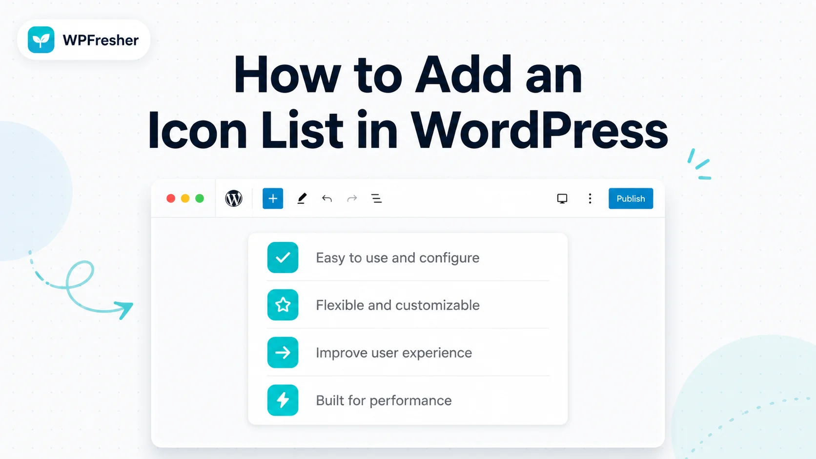 How to Add an Icon List in WordPress